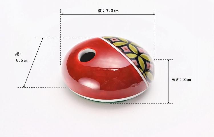 古鈴陶芸社 ペーパーウエイト 七宝(赤) 古鈴陶芸社 ペーパーウエイト 七宝(赤)