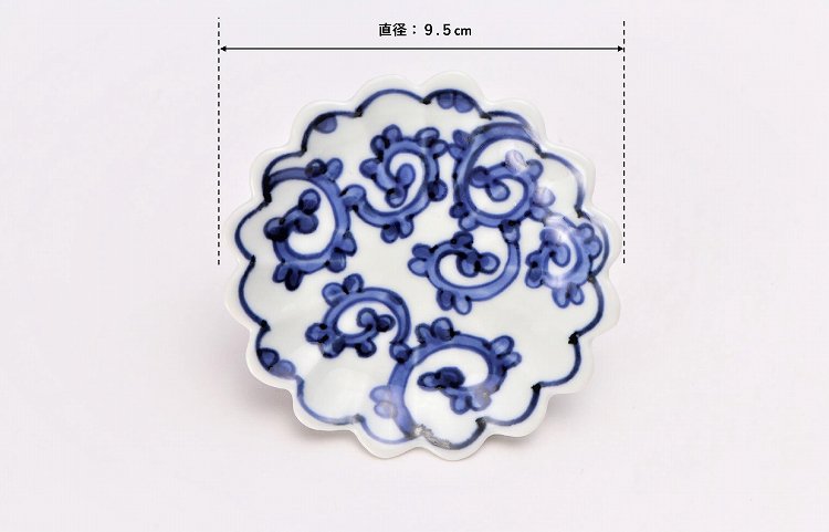 〇【オリジナル】蛸唐草菊型手塩皿 画像サブ8