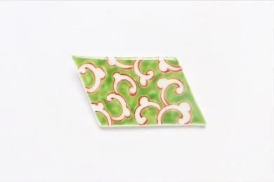 〇楽々シリーズ　唐草もよぎ　ブローチ(菱型)