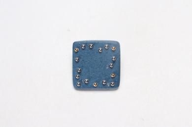 〇楽々シリーズ　スタッズ(青)　ブローチ(小)