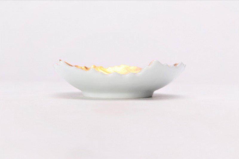 〇【オリジナル】金彩　葉型皿 画像サブ1