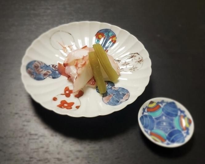 徳七窯 伊万里ひょうたん 輪花皿