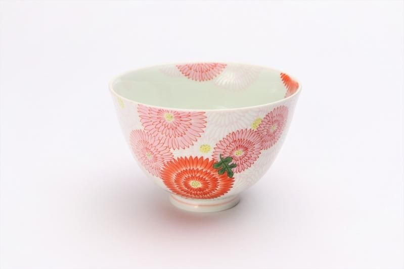RE ARRIVAL/再入荷 幸楽窯 茶碗 錦菊花尽くし 工芸品