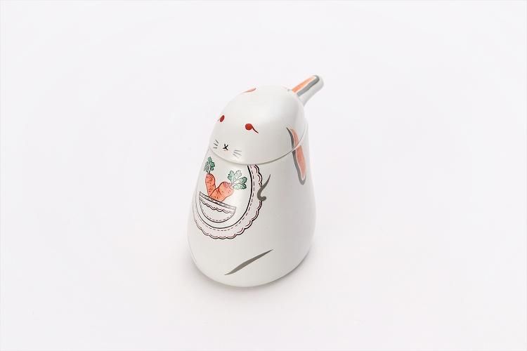 幸楽窯 錦赤ちゃん兎 ミニ汁次