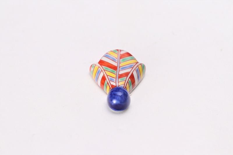 幸楽窯 錦矢絣箸置き