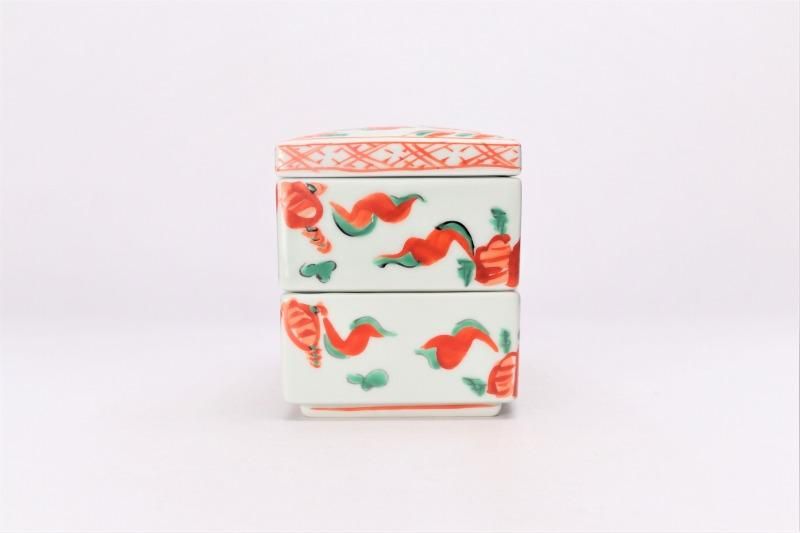 福泉窯 陶箱 赤絵錦剣先万歴 【公式通販】