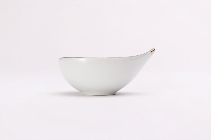 福泉窯 白磁プラチナ しずく型小付