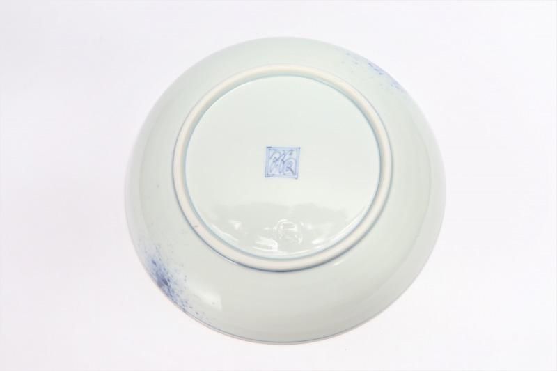 福泉窯 染付蛸唐草牡丹 新7寸皿 福泉窯 染付蛸唐草牡丹 新7寸皿