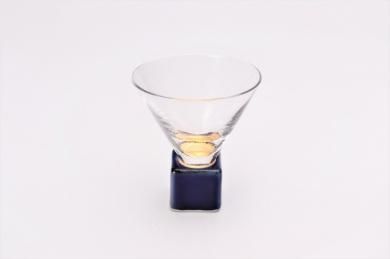 〇福泉窯　呉須巻金彩　正角2寸グラスチョコ