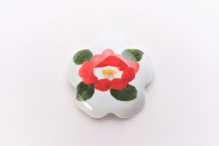 〇誕生花シリーズ　赤椿　桜型排水口カバー　(1月誕生花) 画像サブ2