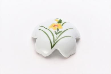〇誕生花シリーズ　グラジオラス　桜型排水口カバー　(11月誕生花)