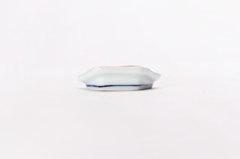 幸楽窯　錦色絵山水箸置　5客セット 幸楽窯 錦色絵山水箸置