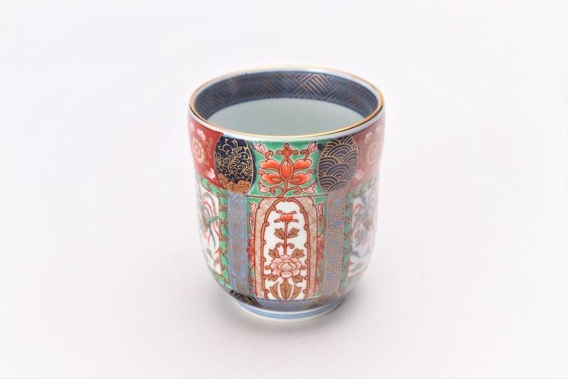 幸楽窯 錦渕呉須色絵山水コーヒー碗皿