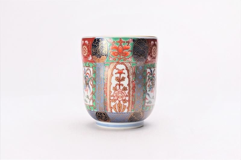 幸楽窯 錦渕呉須色絵山水コーヒー碗皿