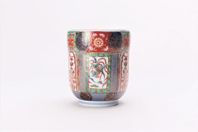 幸楽窯 錦渕呉須色絵山水コーヒー碗皿