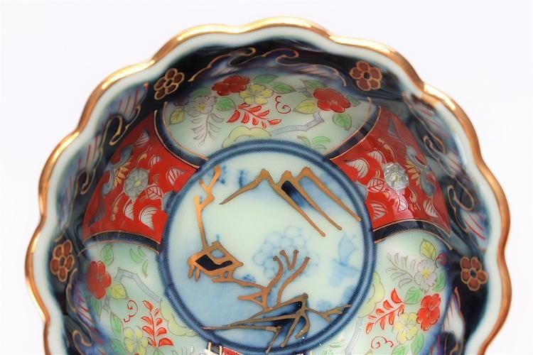瀬兵窯 古伊万里菊割小付 瀬兵窯 古伊万里菊割小付