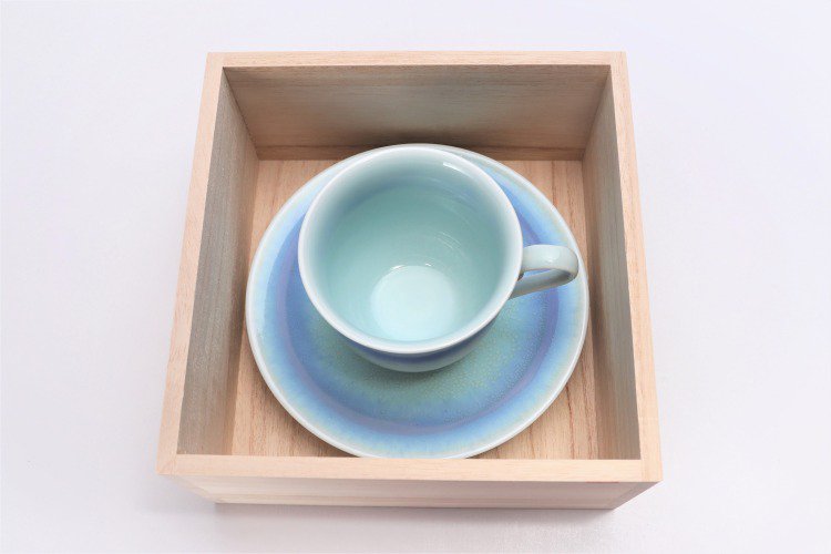 ☆真右ェ門窯　海のシルクロード　新コーヒー碗(木箱付) 画像サブ11