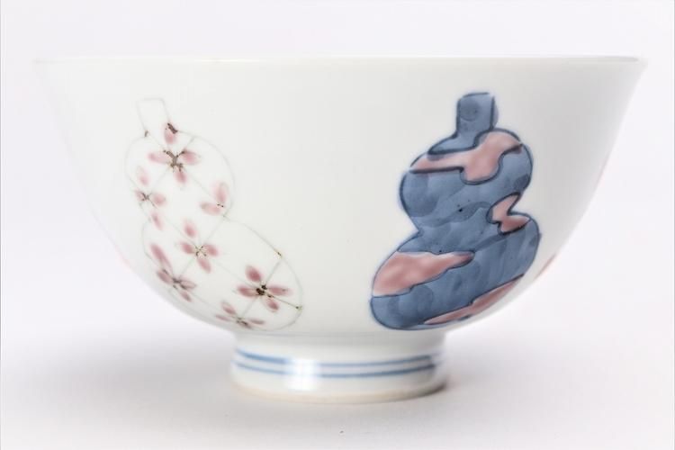 徳七窯 伊万里ひょうたん新茶付 ペア