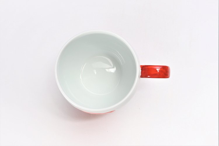 ☆徳七窯　波鯛丸マグカップ(赤) 画像サブ4