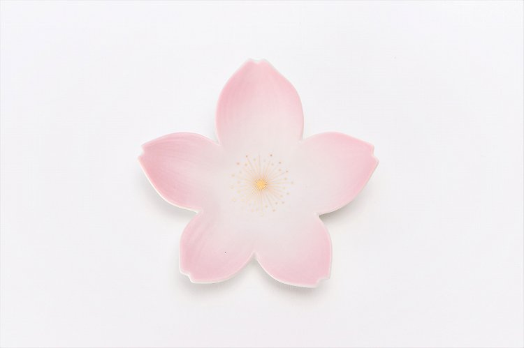 〇【オリジナル】ピンクマット三ッ足桜小皿 画像サブ2