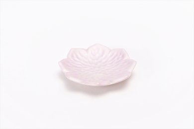 ☆貝山製陶所　ピンク彩桔梗型箸置