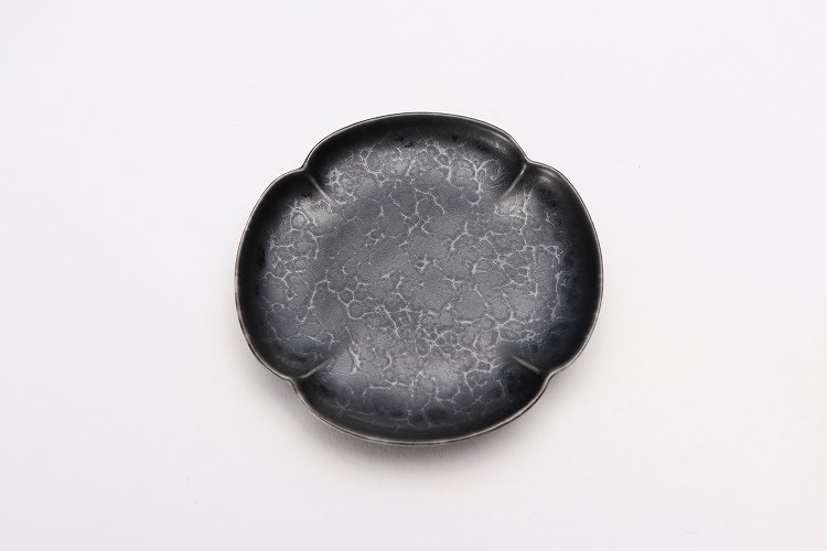 ☆金善窯　10.5cm木甲小皿　黒陶 画像サブ2