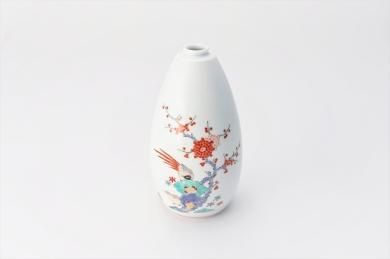 ★柿右衛門窯　梅鳥文一輪生釣鐘形(中)