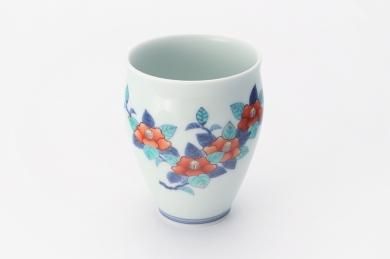 ★今右衛門窯　椿絵杯