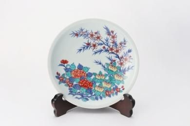 ★今右衛門窯　四季花絵飾皿