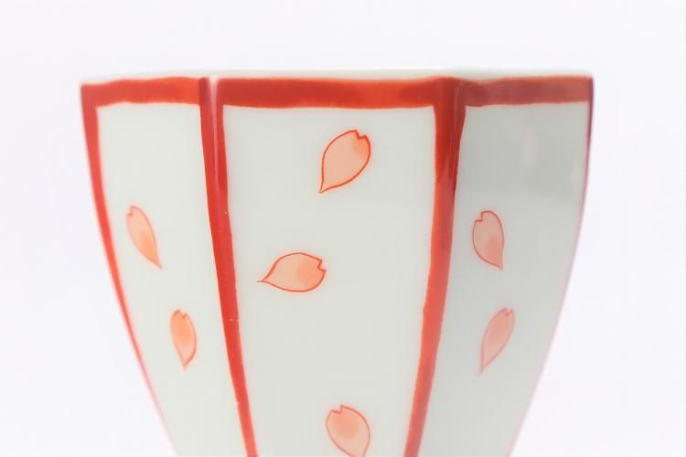 ☆幸楽窯 錦桜ぼんぼり八角小付