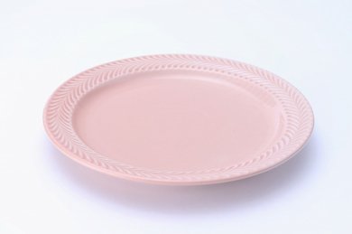 ☆翔芳窯　ローズマリー8寸皿　くすみピンク