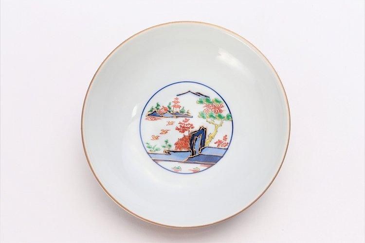 ☆【20％OFF】アウトレット 幸楽窯 錦色絵山水蓋丼 - 有田焼の