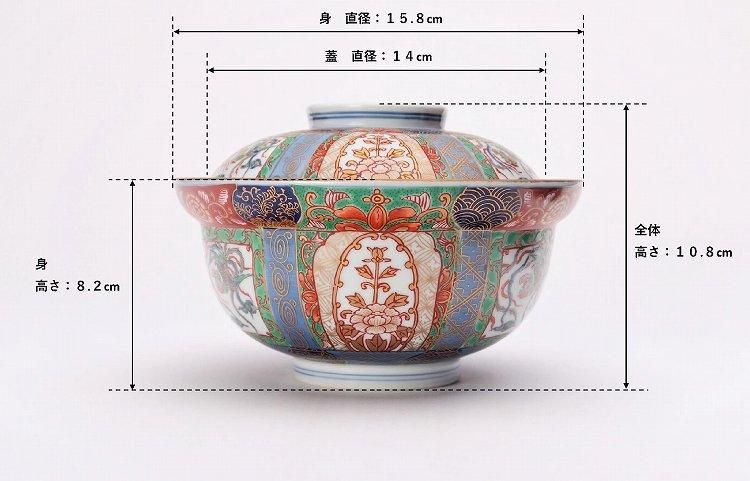 ☆【30％OFF】アウトレット 幸楽窯 錦色絵山水蓋丼 - 有田焼の通販