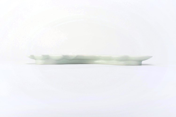 ☆幸楽窯×MARUKEIオリジナル　錦三色麻の葉紋様松竹梅形前菜皿 画像サブ1