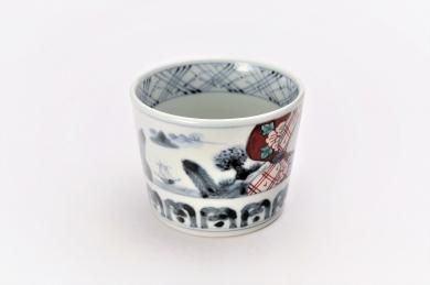 ★【20％OFF】アウトレット　三宅製陶所　カーテン山水　そば猪口