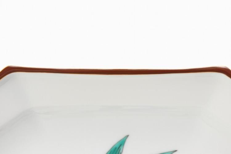 江戸中期(文化年)柿右衛門色絵『菊寿祥瑞文』菊型向付/皿(五客)濁手茶事/茶道具 江戸中期(文化年)柿右衛門色絵『菊寿祥瑞文』菊型向付/