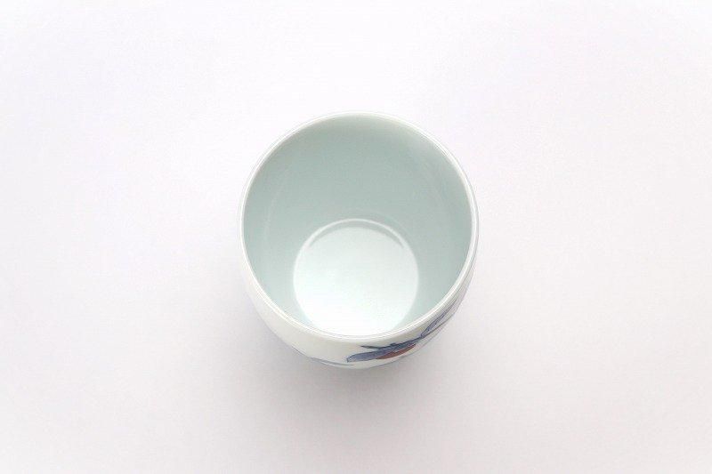 柿右衛門窯 染錦柿文組湯呑(蓋なし)