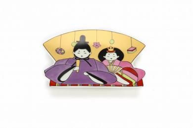 ○MARUKEIオリジナル　錦夫婦お雛様　銘々皿