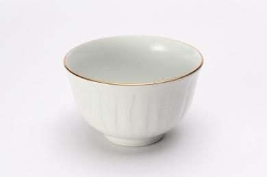 ☆MARUKEIオリジナル　渕金白マット　手彫小鉢