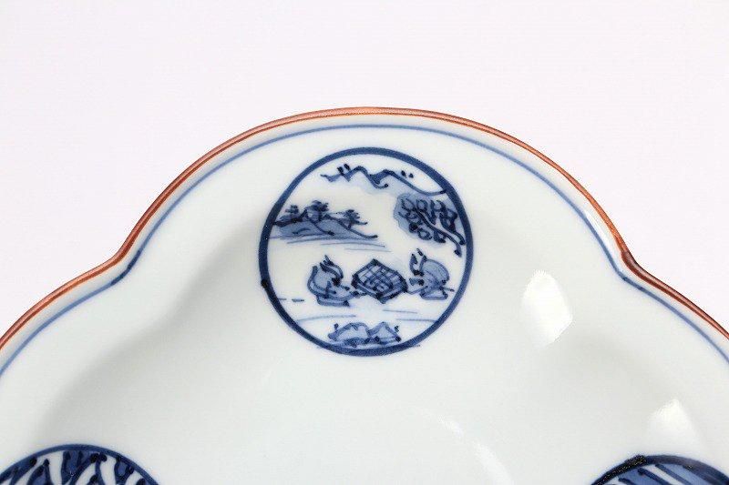 アンティーク　祥瑞紋 飾皿　1客 龍峰窯 祥瑞花丸紋 お正月 皿 5枚セット