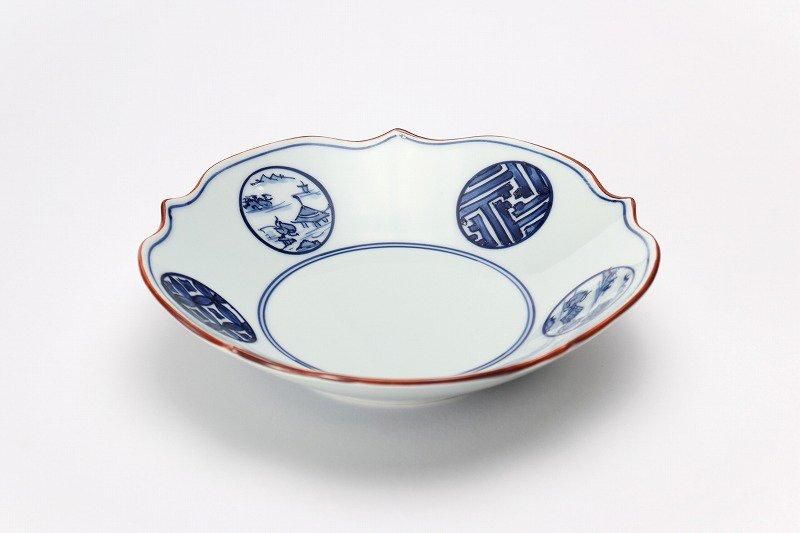 洸琳窯 丸紋祥瑞 花型深皿