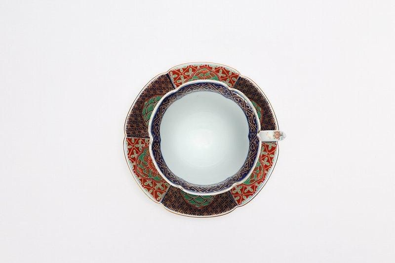 ☆【30%OFF】アウトレット 幸楽窯 錦間取地紋 コーヒーC/S ☆【30%OFF】アウトレット 幸楽窯 錦間取地紋 コーヒーC/S