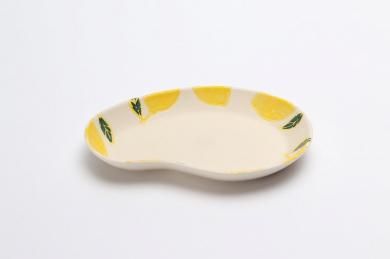 ☆菊祥陶器　フレッシュアートビーンプレート(小)　レモン