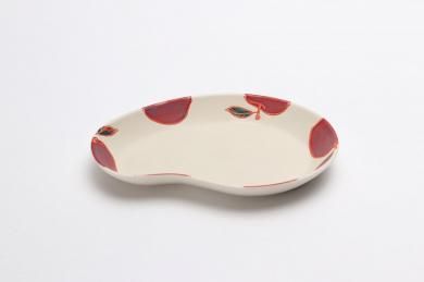 ☆菊祥陶器　フレッシュアートビーンプレート(小)　りんご
