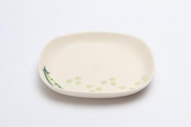 ☆菊祥陶器　フレッシュアート四方平プレート　まめ