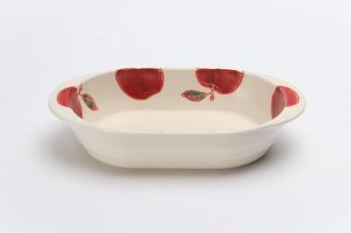 ☆菊祥陶器　フレッシュアートハンディオーバル　りんご