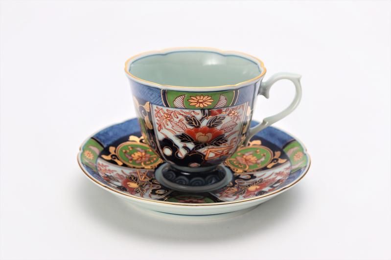 ☆【20％OFF】アウトレット 瀬兵窯 古伊万里金彩牡丹(グリーン