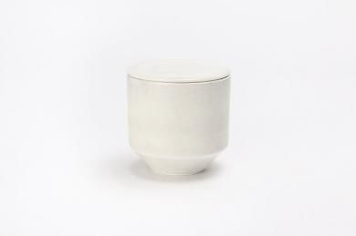 ☆金善窯　ホワイトグレー　小蓋物