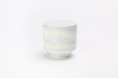 ☆金善窯　ホワイトブルー　小蓋物