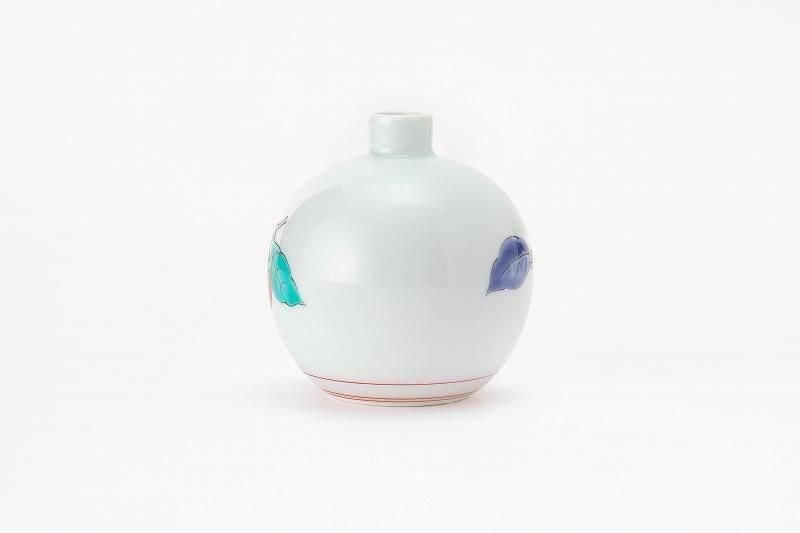 柿右衛門窯 柿文丸豆一輪生